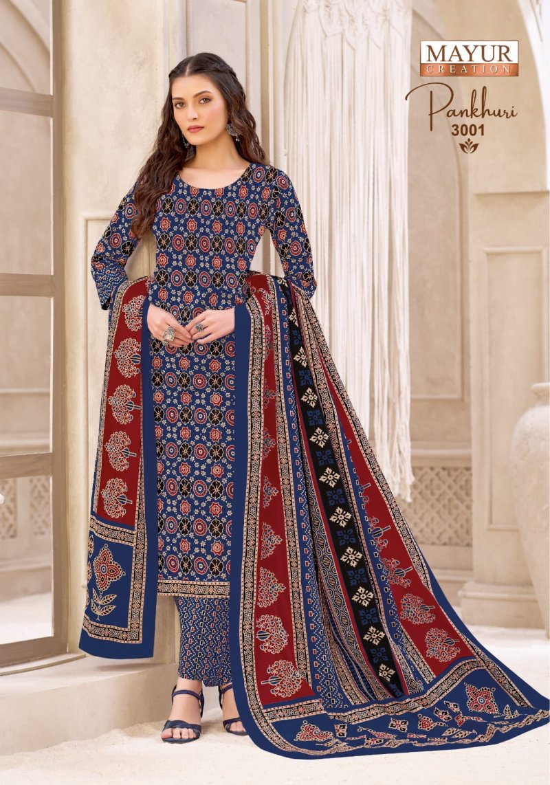 Pankhuri Vol 3 By Mayur Cotton Printed Dress Material 